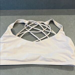 Lululemon light pink Women's free to be wild Strappy sports bra